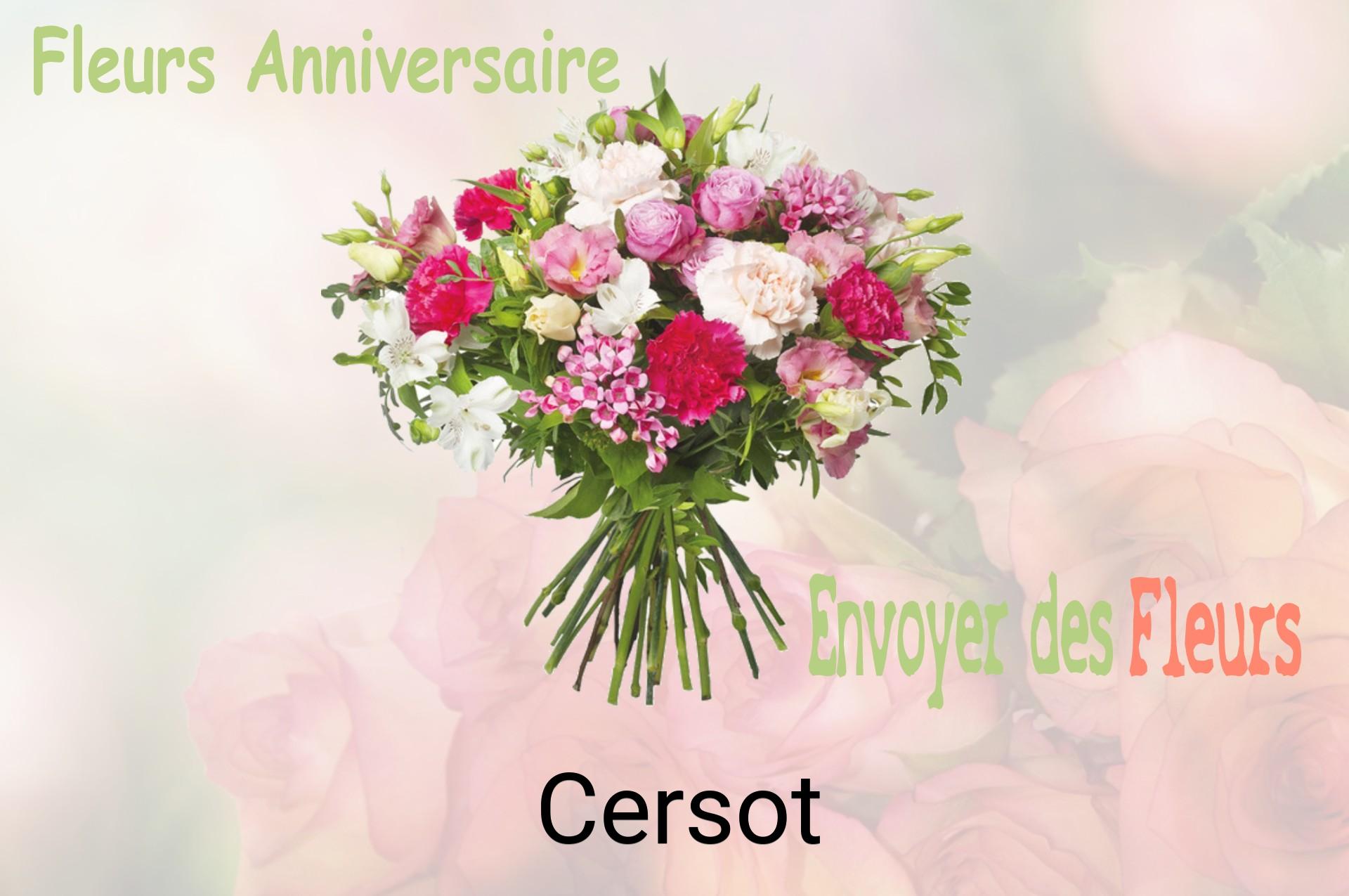 Bouquet de fleurs d’anniversaire livré à Cersot